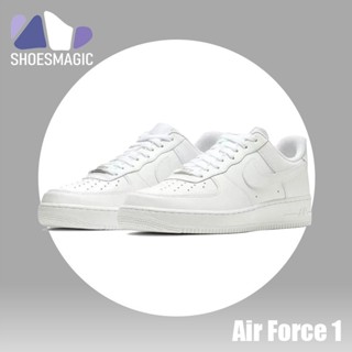 Af1 รองเท้าผ้าใบ ข้อสั้น สีขาวล้วน สไตล์คลาสสิกย้อนยุค สําหรับผู้ชาย และผู้หญิง OEM