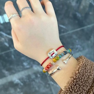 พร้อมส่ง สร้อยข้อมือเซรามิค สไตล์ย้อนยุค