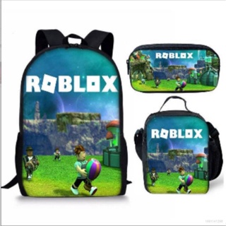 Ere1 Roblox กระเป๋าเป้สะพายหลัง กระเป๋าสะพายไหล่ กระเป๋าดินสอ ความจุขนาดใหญ่ ระบายอากาศ อเนกประสงค์ สําหรับผู้หญิง และผู้ชาย