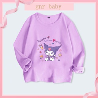 🍓GNR BABY🍋เสื้อยืดแขนยาว ผ้าฝ้าย ลายการ์ตูนอนิเมะ kurumi สําหรับเด็กผู้หญิง อายุ 3-12 ปี