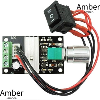 Amber PWM ตัวควบคุมความเร็วมอเตอร์ DC 3A 80W 1203BB DC 6V 12V 24V 28V PWM