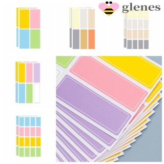 Glenes สติกเกอร์ป้ายชื่อ หลากสี สําหรับตกแต่งโต๊ะทํางาน