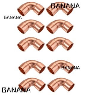 Banana1 ข้อต่อท่อทองแดง 90 องศา ทนทาน สําหรับเครื่องปรับอากาศ 10 ชิ้น