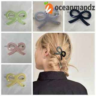 Oceanmapdz โบ อะซิเตท กิ๊บติดผม, หัวใจ เพทาย ห้าสี, การออกแบบเฉพาะ สไตล์เกาหลี เครื่องประดับผม กิ๊บด้านข้าง เด็กผู้หญิง