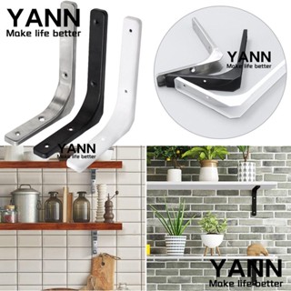 Yann1 ขายึดมุมสามเหลี่ยม เหล็ก สีดํา/สีขาว ฮาร์ดแวร์เฟอร์นิเจอร์ ปรับได้ ติดผนัง