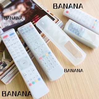 Banana1 ปลอกหุ้มรีโมตคอนโทรล ซิลิกาเจล กันน้ํา กันฝุ่น สี่ขนาด สีโปร่งใส