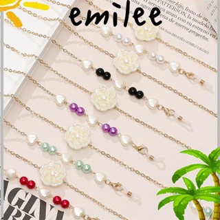 Emilee สร้อยคอโซ่โลหะ ประดับไข่มุก ป้องกันการสูญหาย แฟชั่น