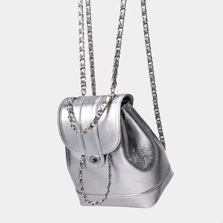 Korean Niche 2023 New Style Chanel Style Chain Backpack Female Ins Blogger Student Class Travel Backpack