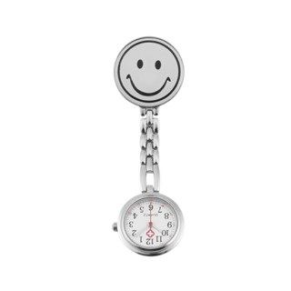 Ship tomorrow Smile Face Nurse Fob Watch Clip Watch Medical Use Pocket Quartz Clasp Watch