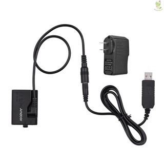 Andoer ACK-E10 แบตเตอรี่ดัมมี่ USB 5V DC Coupler (แบบเปลี่ยน สําหรับ LP-E10) พร้อมอะแดปเตอร์พาวเวอร์ Compatibl Came-8.9