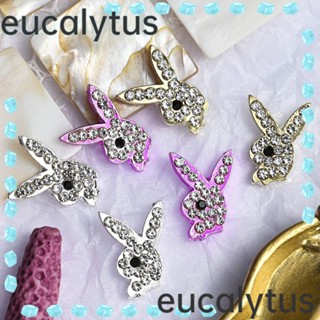 Eucalytus1 จี้เพชรเทียม รูปกระต่าย สําหรับตกแต่งเล็บ 60 ชิ้น