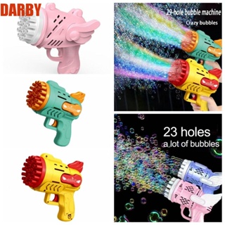 Darby ของเล่นเป่าฟองสบู่ไฟฟ้า ปีกนางฟ้า พร้อมไฟ LED|ของเล่นบับเบิ้ลสบู่อัตโนมัติ 29 หลุม 23 หลุม เหมาะกับของขวัญ สําหรับเด็ก