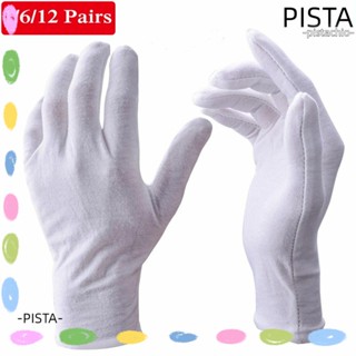 Pista ถุงมือผ้าฝ้าย สีขาว ใหม่ ชื่นชมเครื่องประดับ ทําสวน มารยาท อุปกรณ์ทําความสะอาด วัสดุ