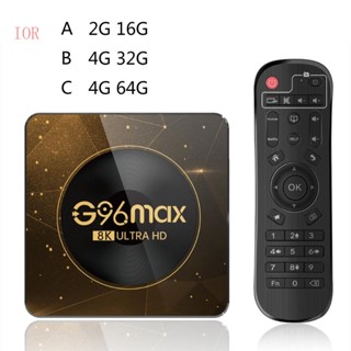 ชิปกล่องสมาร์ททีวี IOR G96max RK3528 Android13 0 8K 2 4G 5G WiFi BT5 0