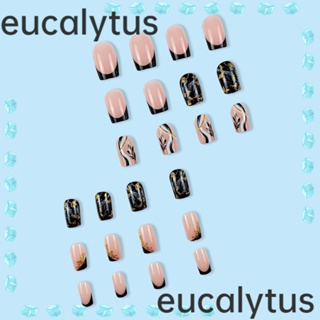 Eucalytus1 เล็บปลอม หัวเหลี่ยม ถอดออกได้ ยาวปานกลาง สําหรับผู้หญิง