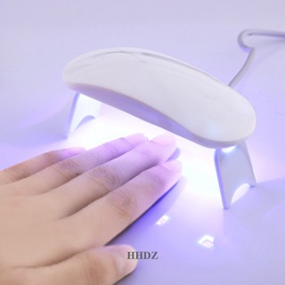 Hhdz โคมไฟ LED ขนาดเล็ก ชาร์จ USB สําหรับอบเล็บ UV