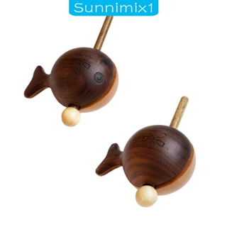 [Sunnimix1] เครื่องดนตรีไม้ รูปปลา Guiro แฮนด์เมด สําหรับบ้าน ออฟฟิศ