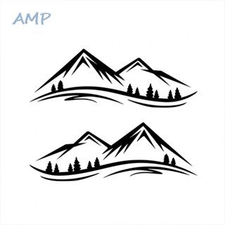 ⚡NEW 8⚡2PCS RV Camper Caravan Sticker Decal Woods Graphic Mountains Universal