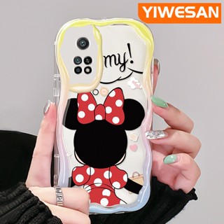 เคสโทรศัพท์มือถือ ซิลิกาใส กันกระแทก ลายมินนี่เมาส์น่ารัก สําหรับ Xiaomi 10T Pro Poco F3 Poco F4 Redmi K50 K40 Pro K40s