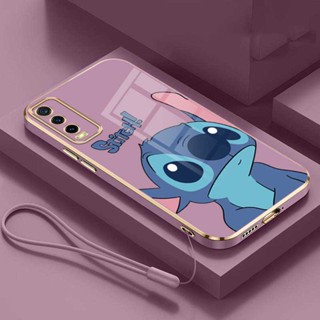 เคสโทรศัพท์มือถือยาง กันกระแทก ลายมอนสเตอร์ Stitch แวววาว พร้อมแหวนขาตั้ง สําหรับ VIVO 1915 1907 V1907 V1913A 1906 1807 1816 1817 1820 1814 1815 1601 1612