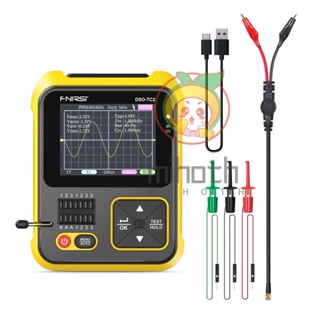 เครื่องทดสอบทรานซิสเตอร์ ออสซิลโลสโคป ดิจิทัล แบนด์วิดท์ 200kHz แบบพกพา 2 In 1 เอาท์พุต PWM สี่เหลี่ยม หน้าจอสี 2.4 นิ้ว พร้อมไฟแบ็คไลท์ อเนกประสงค์