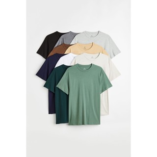 H&amp;M  Man 10-pack Regular Fit Round-neck T-shirts 0975620_1