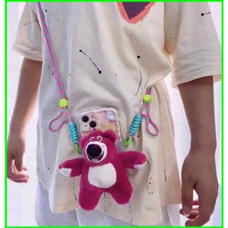 Ganyu Sanrio Kuromi Lotso คลิปหนีบโทรศัพท์มือถือ ลายการ์ตูนน่ารัก พร้อมสายคล้อง