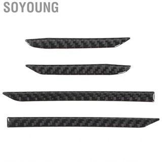 Soyoung Interior Door Panel Speaker Trim Strip Carbon Fiber Decoration Fit for Honda CR-V 2016-2019