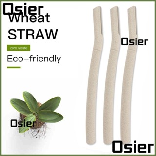 Osier1 ใบมีดโกนหนวด สเตนเลส เป็นมิตรกับสิ่งแวดล้อม ย่อยสลายได้ ปลอดภัย สําหรับผู้หญิง 3 6 9 ชิ้น