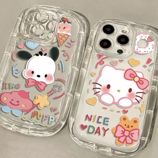 เคสโทรศัพท์มือถือ TPU แบบนิ่ม ลายการ์ตูน Pochacco Kitty สําหรับ OPPO A58 4G A78 4G