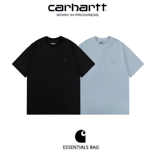 CARHARTT 【Trendy】CARHARTTWI-P เสื้อแขนสั้น แต่งกระเป๋าคาร์ท