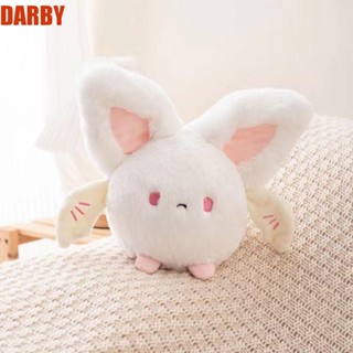 Darby ของเล่นตุ๊กตาค้างคาว ฮาโลวีน ขนนิ่ม สร้างสรรค์ การ์ตูนค้างคาว สีขาว/สีดํา ตกแต่งห้อง