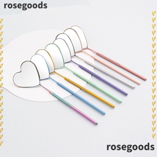 Rosegoods1 กระจกขยายขนตา รูปหัวใจ แบบพกพา 1 ชิ้น