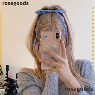 Rosegoods1 กิ๊บโบว์ริบบิ้นยาว เครื่องประดับผม สไตล์วินเทจ