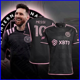 เสื้อยืดแขนสั้น ลายทีมชาติฟุตบอล Inter Miami CF Away Lionel Messi Jersey BS1 2023-2024 ชุดเยือน สําหรับผู้ชาย และผู้หญิง SB1