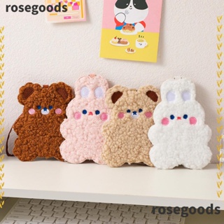 Rosegoods1 กระเป๋าใส่บัตร รูปกระต่ายน่ารัก สําหรับนักเรียน