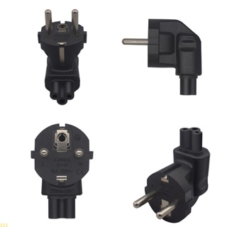 Xin อะแดปเตอร์แปลงไฟ EU4 8 ตัวผู้ เป็น IEC C5 ตัวเมีย EU 4 8 มม. 2 ง่าม เป็น C5