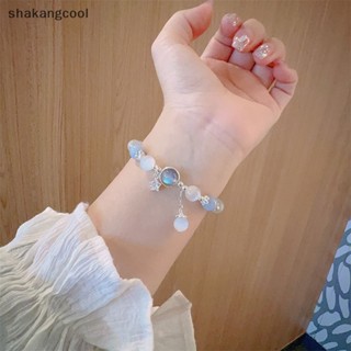 Shakangcool สร้อยข้อมือ ประดับลูกปัดคริสตัล โอปอลเทียม ยืดหยุ่น เรียบง่าย เครื่องประดับแฟชั่น สําหรับผู้หญิง SGL