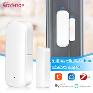 Tuya Smart ZigBee Door Window Contact Sensor Smart Home Wireless Door Detectors Open/Close APP Remote Alarm [TOP]