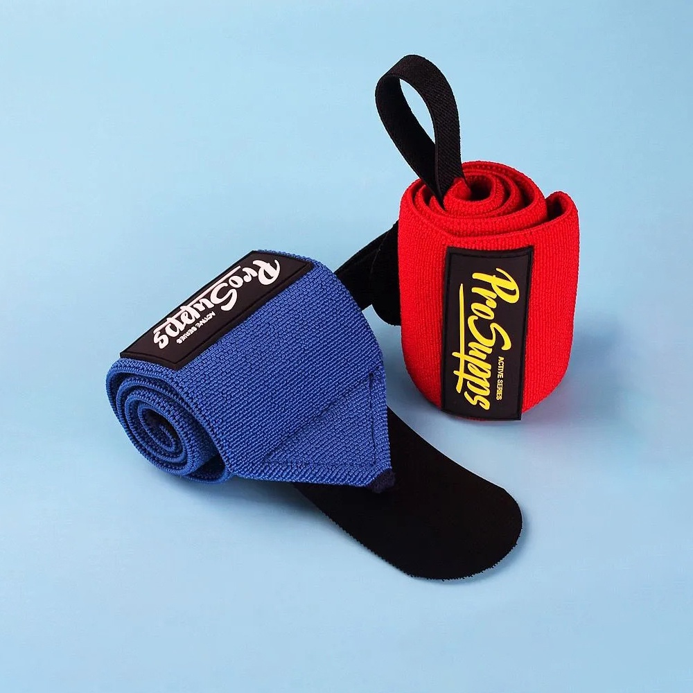 1 คู่ PROSUPPS II สายรัดข้อมือ ฟิตเนส ระบายอากาศ ที่รัดข้อมือ ใส่เล่นกีฬา ยกน้ำหนัก ออกกำลังกาย ปกป้องข้อมือ - รูปที่ 4