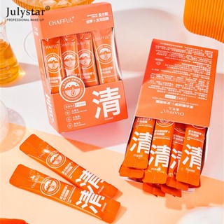 JULYSTAR CHAFFUL ฟิวเออร์ผสมกรดแครอททำความสะอาดฟิล์มโคลนใช้มาสก์ฟองเพื่อขจัดสิวหัวดำ