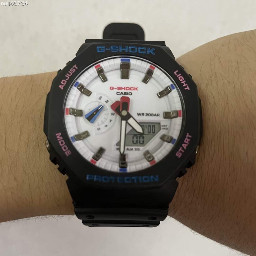 GA-2100 นาฬิกาสปอร์ต HC-4A Skeleton ผู้ชายผู้หญิง Digital Analog สายนาฬิกาอุปกรณ์เสริม W179