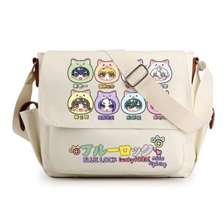 BLUE LOCK Isagi Yoichi Chigiri Hyoma Rin Itoshi cartoon and anime peripheral crossbody bag Two-Dimensional student shoulder bag กระเป๋าสะพายไหล่