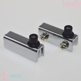 Lanfy บานพับประตูกระจก สเตนเลส แคลมป์บานพับกระจกไวน์ ไม่ต้องเจาะ 2 คู่