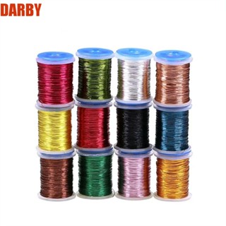 Darby ลวดทองแดง ทรงกลม ขนาดเล็ก 26 หลา 0.2 มม. อุปกรณ์เสริม สําหรับตกปลาเทราท์