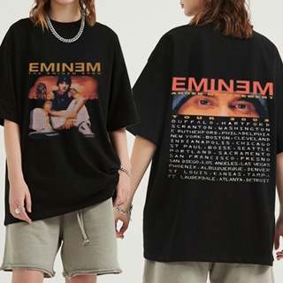 เสื้อยืด แขนสั้น พิมพ์ลาย Eminem Anger Management Tour สไตล์วินเทจ ฮาราจูกุ โอเวอร์ไซซ์ แฟชั่นสําหรับผู้ชาย 2023 