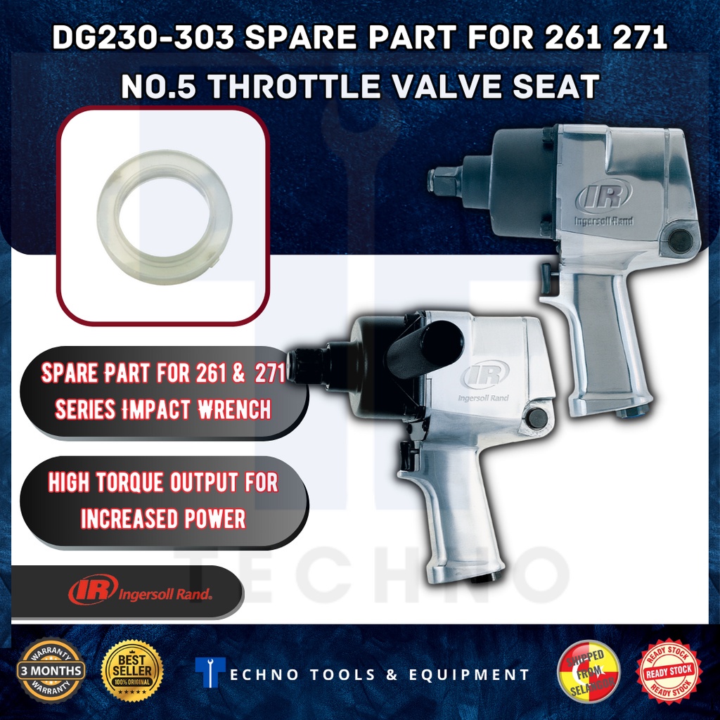 [อะไหล่] อะไหล่ Ingersoll-Rand 261 & 371 Series หมายเลข 5 เบาะนั่งวาล์วปีกผีเสื้อ DG230-303