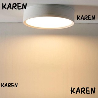 Karen โคมไฟเพดาน Led 5 7 12W 220V คุณภาพสูง ไม่ต้องเจาะ สําหรับห้องนั่งเล่น