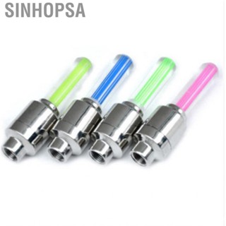 Sinhopsa 2PCS Motorcycle Wheel Light Tire Valve Stem Cap Lamp Night Riding Decoration Universal for Car Bike Bicycle