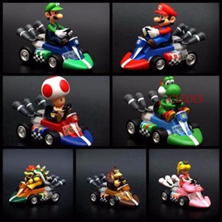 Cleoes โมเดลฟิกเกอร์ PVC รูปการ์ตูนอนิเมะ Super Mario Kart Bowser ของเล่นสําหรับเด็ก